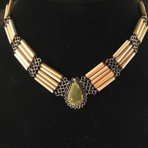 Wood and Natural Stone Choker